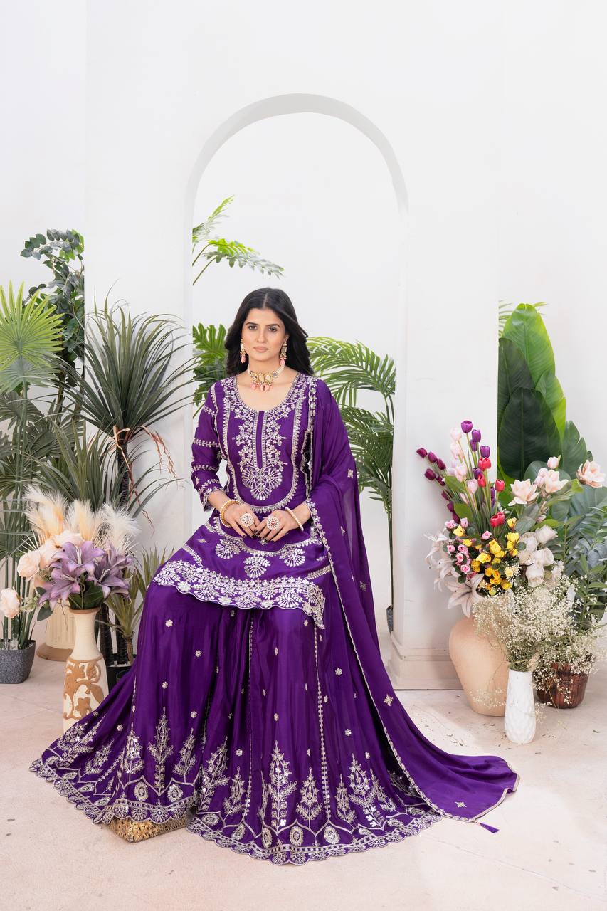 The Rani Pink Ceremonial Heritage Gharara